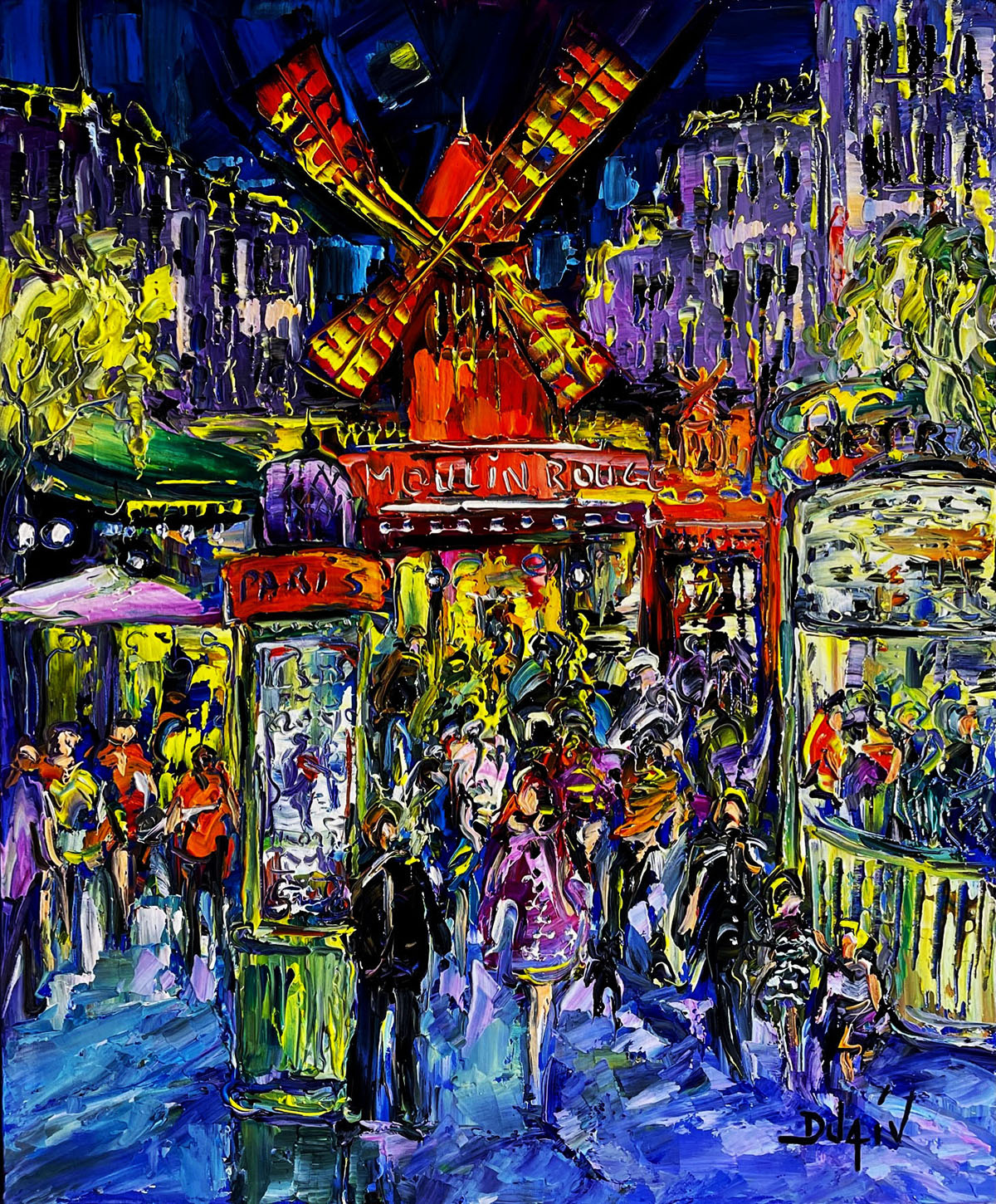 Paris la Foule 24'' x 20''