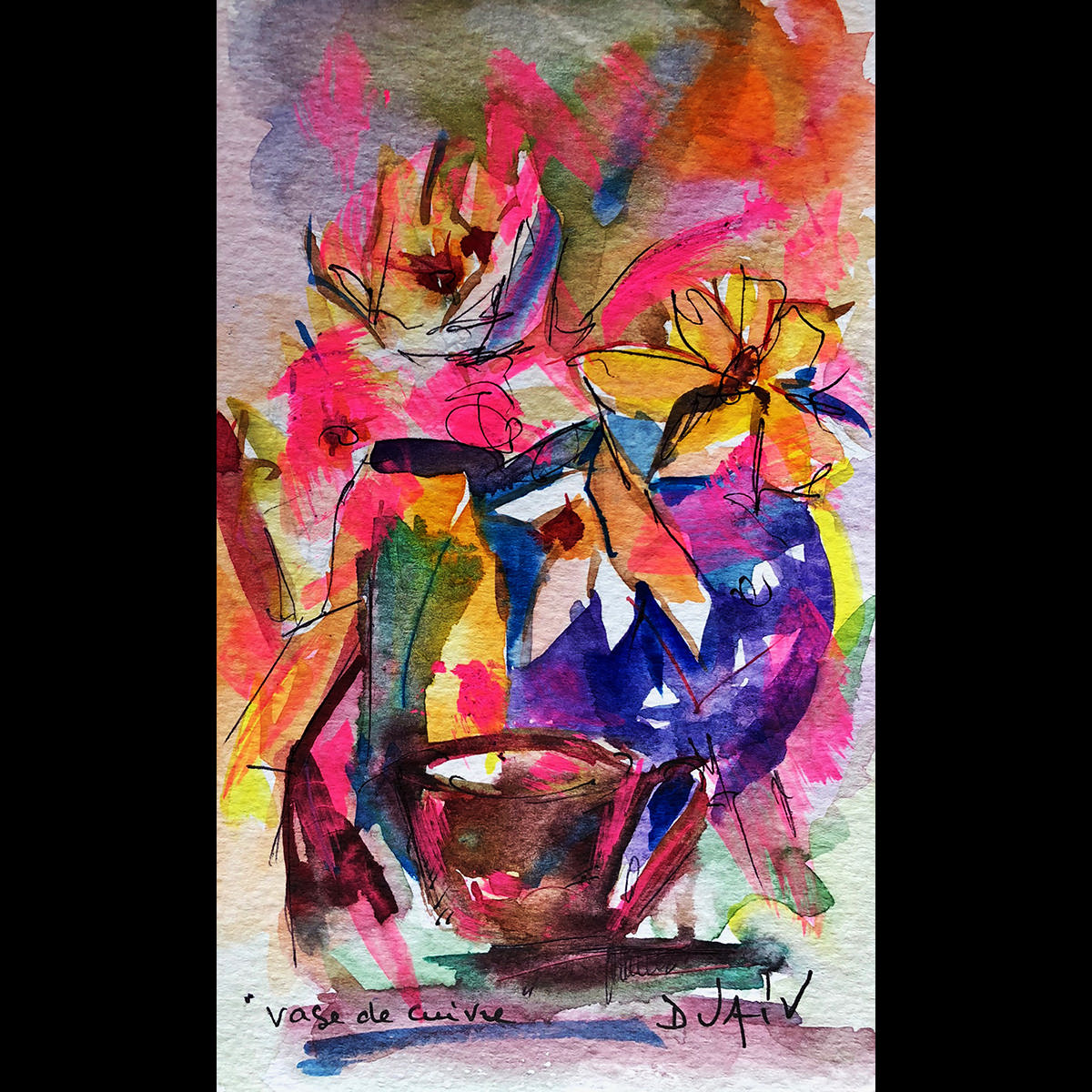 Vase de Cuivre 7'' x 4.5''