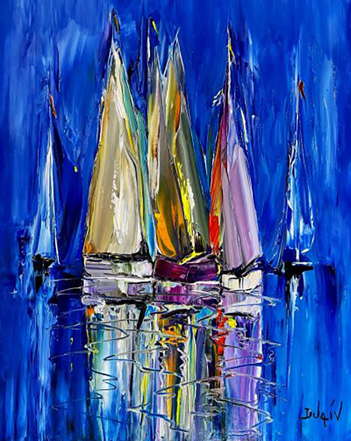 Blue And Nuances 31'' x 25''