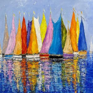 Blue Colors 38'' x 51''