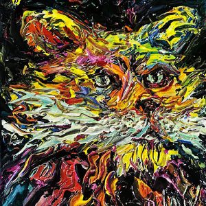 Moustaches Blanches 10'' x 8''