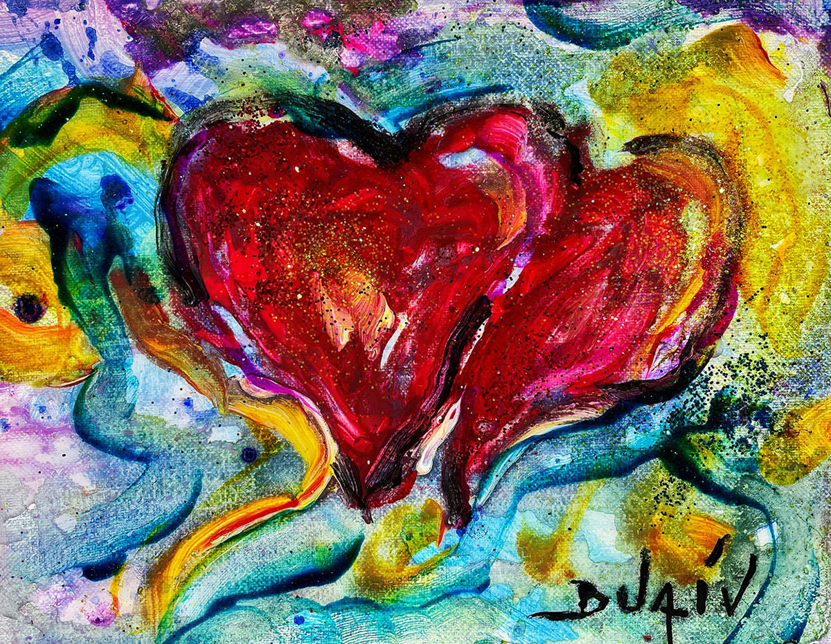 The Two Hearts 8'' x 10''