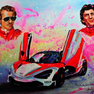 Tribute To Ayrton Senna And Niki Lauda<em>31'' x 39''</em>