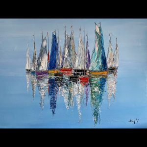 Abstract Douceur 38''x51''