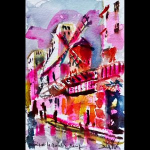 Paris Et Le Moulin Rouge 7'' x 4.5''