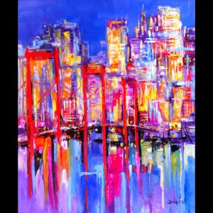 Modern City New York Brooklin 24.5'' x 20.5''