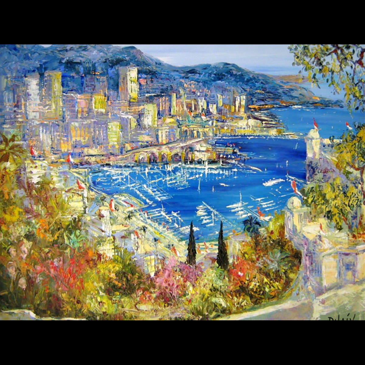 Monaco Vue du Palais8.75'' x 10.5'' Limited Edition - Duaiv