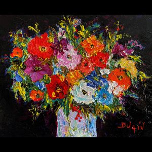 Flower Night 13'' x 16''
