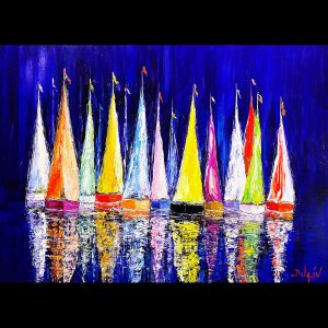 Marine en Bleu Marine 30'' x 40''