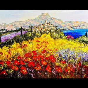 Coquelicots Folie 24'' x 30''