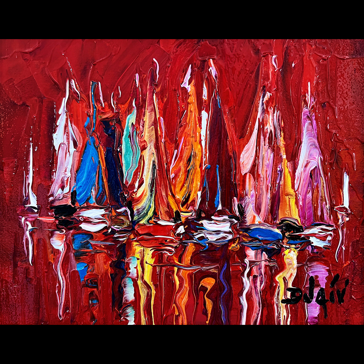 Flamboyant Rouge 8'' x 10''