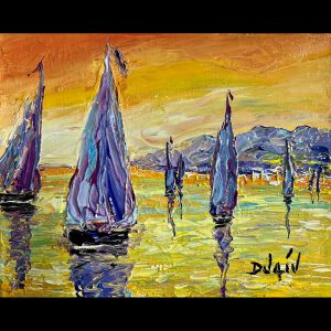 Voiles Rosee et Jaunatre 8'' x 10''