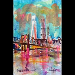 Freedom Tower 7'' x 4.5''