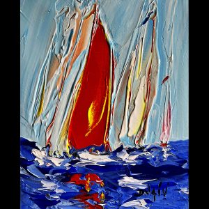 La voile Rouge 10.5'' x 8.5''