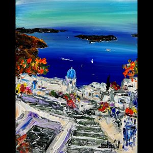 Marches a Santorini 10'' x 8''