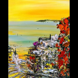 Santorini le soir10'' x 8''