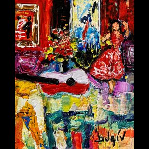 Flamenco Guitar 10'' x 8''