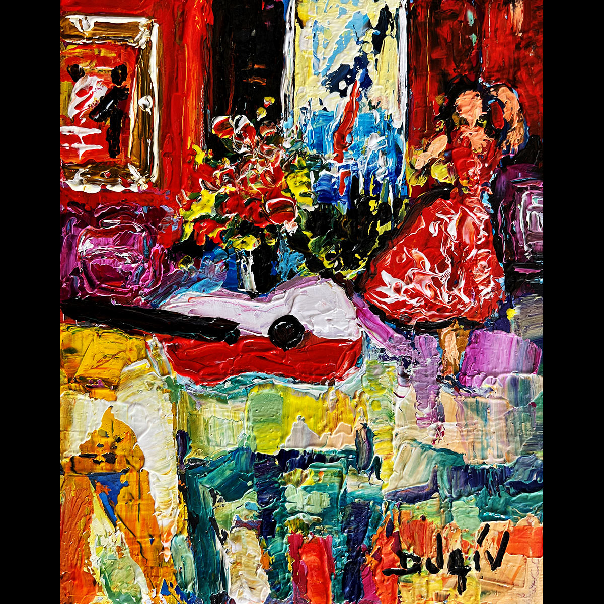 Flamenco Guitar 10'' x 8''