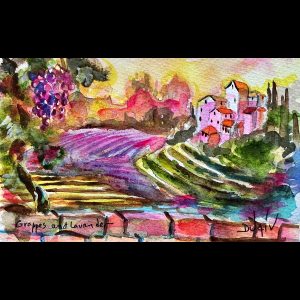 Grappes and Lavander<em>4.5'' x 7''</em>