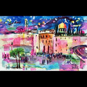 Jerusalem Night<em>4.5'' x 7''</em>