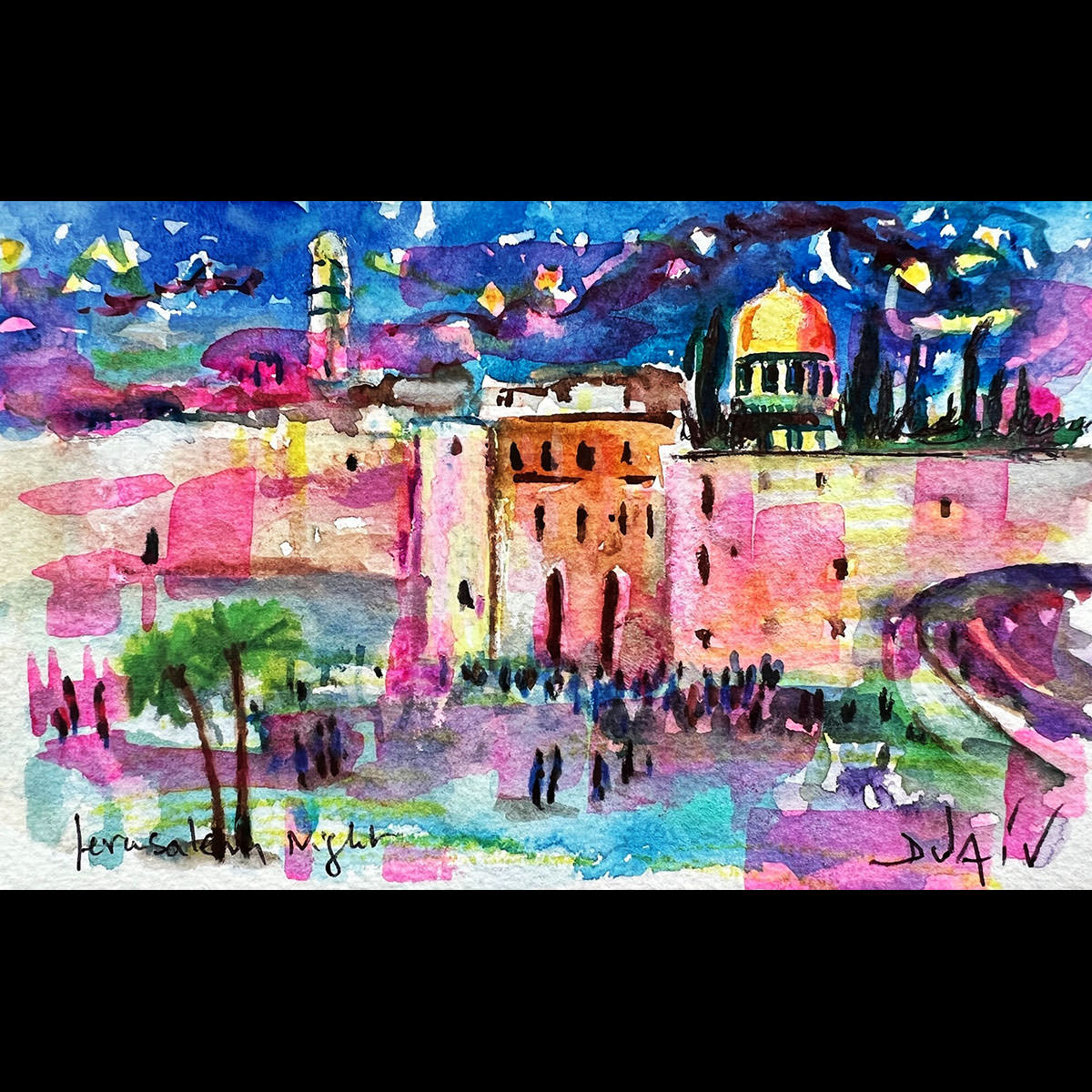 Jerusalem Night<em>4.5'' x 7''</em>