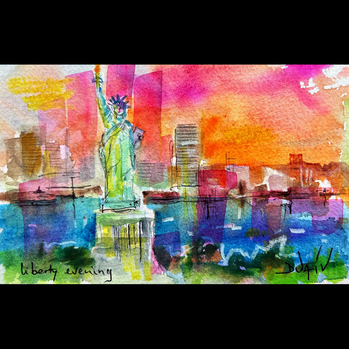 Liberty Evening<em>4.5'' x 7''</em>