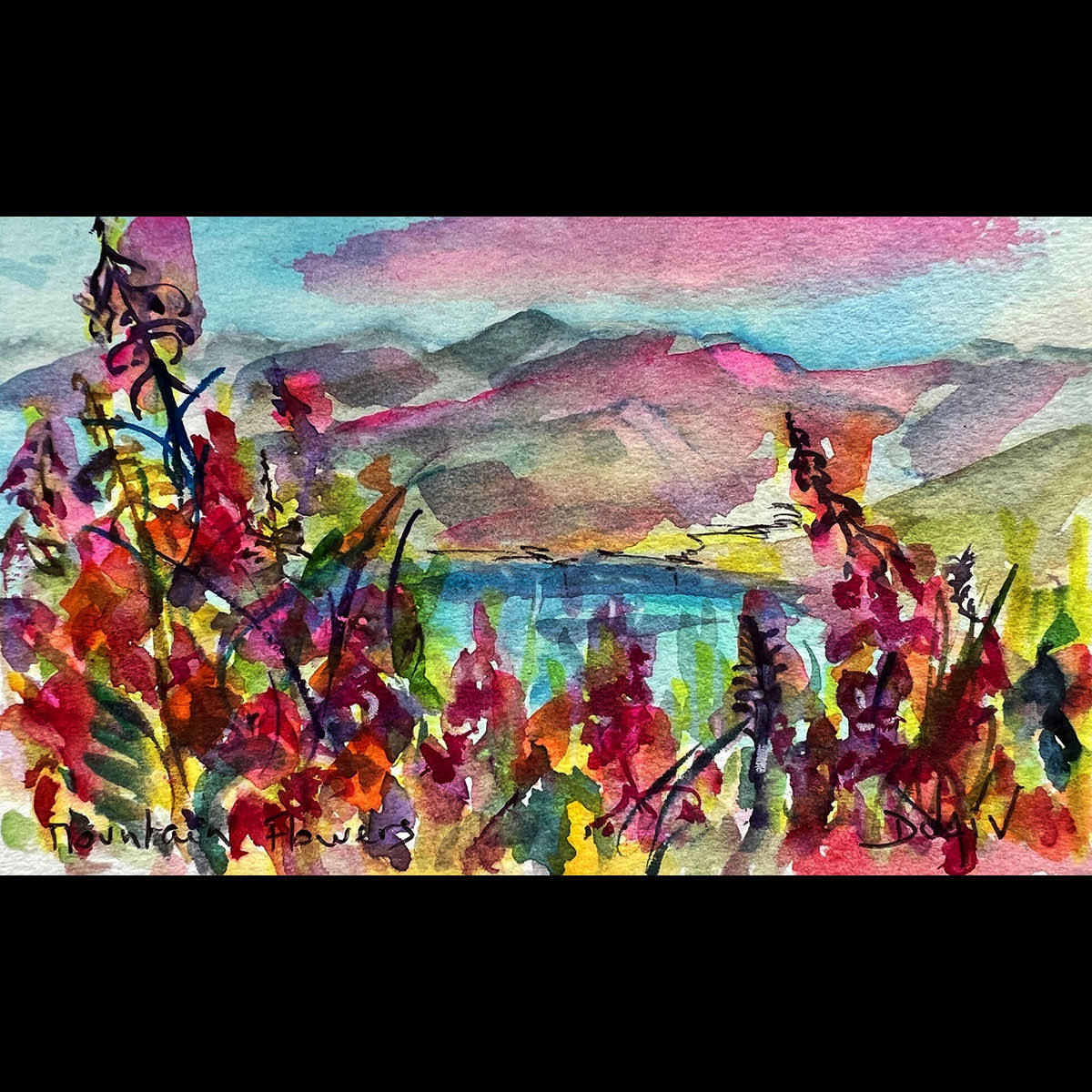 Mountain Flowers<em>4.5'' x 7''</em>