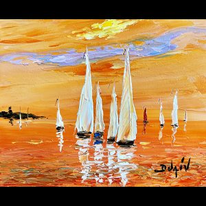 Orange pastel 8'' x 10''