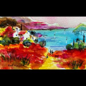 Red Riviera<em>4.5'' x 7''</em>