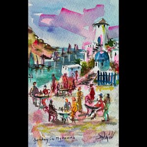 Sunday In Myquonos<em>7'' x 4.5''</em>