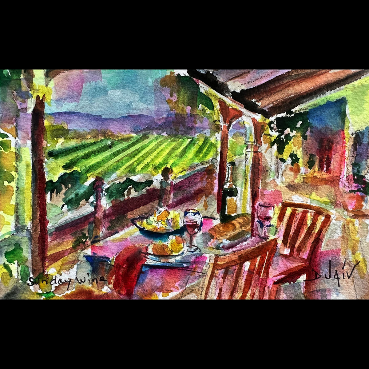 Sunday Wine<em>4.5'' x 7''</em>