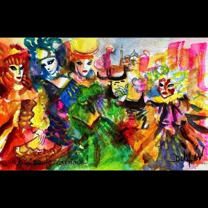 Venise Le Carnaval<em>4.5'' x 7''</em>