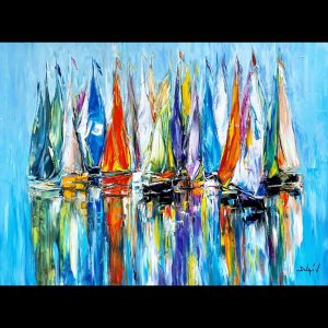 Contemporary Sails 15.5'' x 20.5''