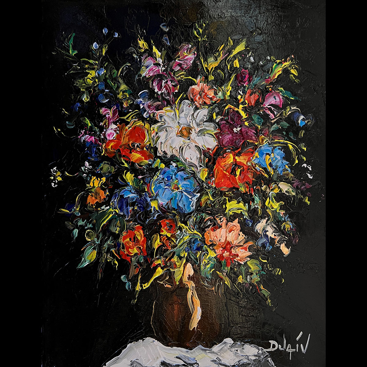 Flowers Happyness 18'' x 14''