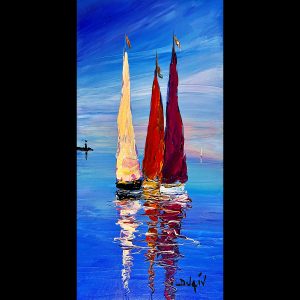 Petite Voile Rose 20'' x 10''