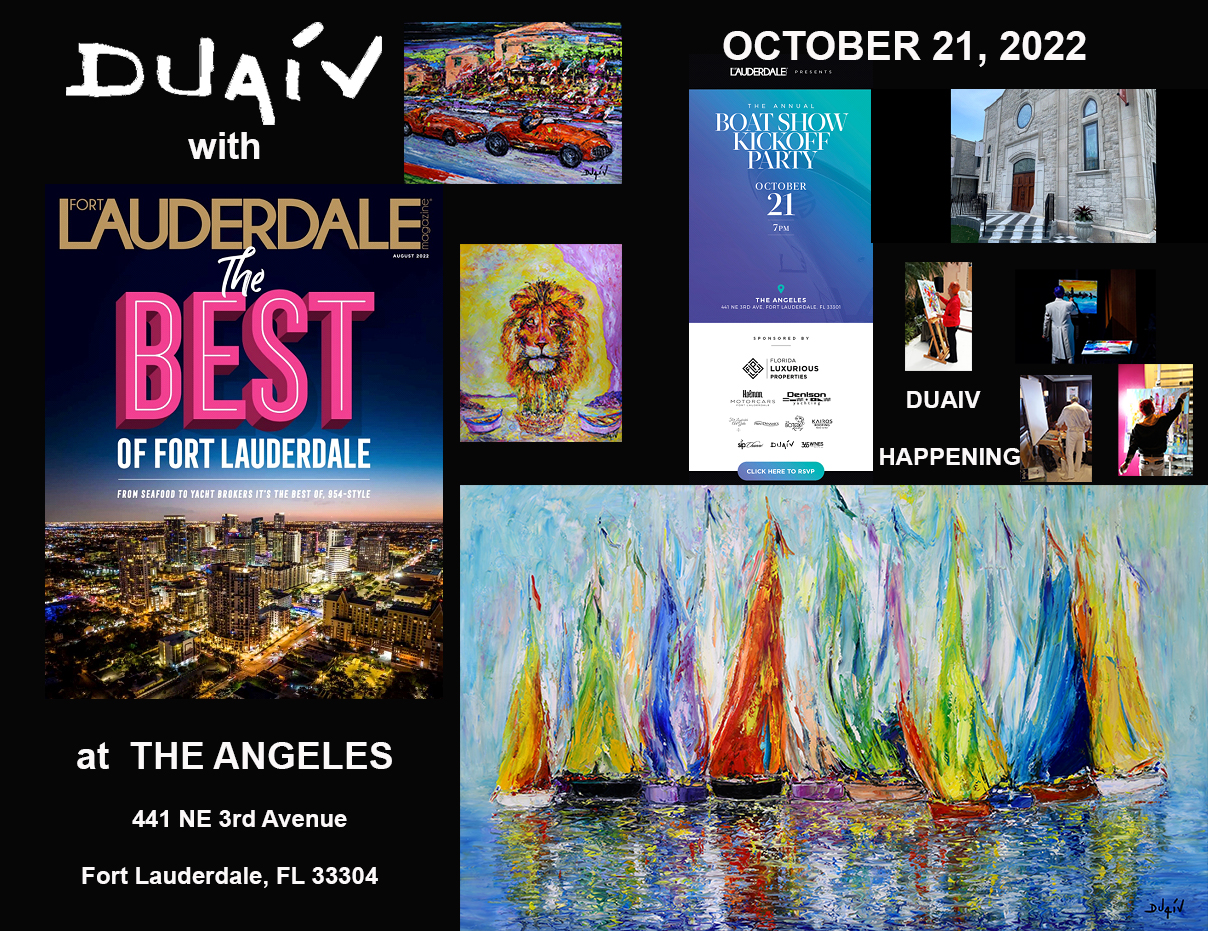 DUAIV with Fort Lauderdale Magazine Boat Show Kick-Off October 21
