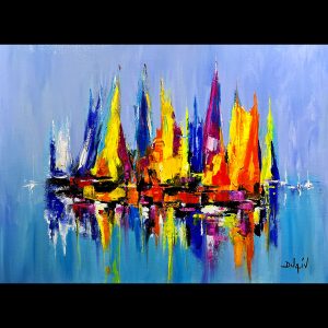 Blue Abstract 30'' x 40''