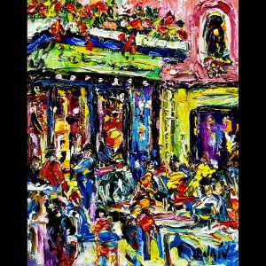 Au cafe de France 10'' x 8 ''