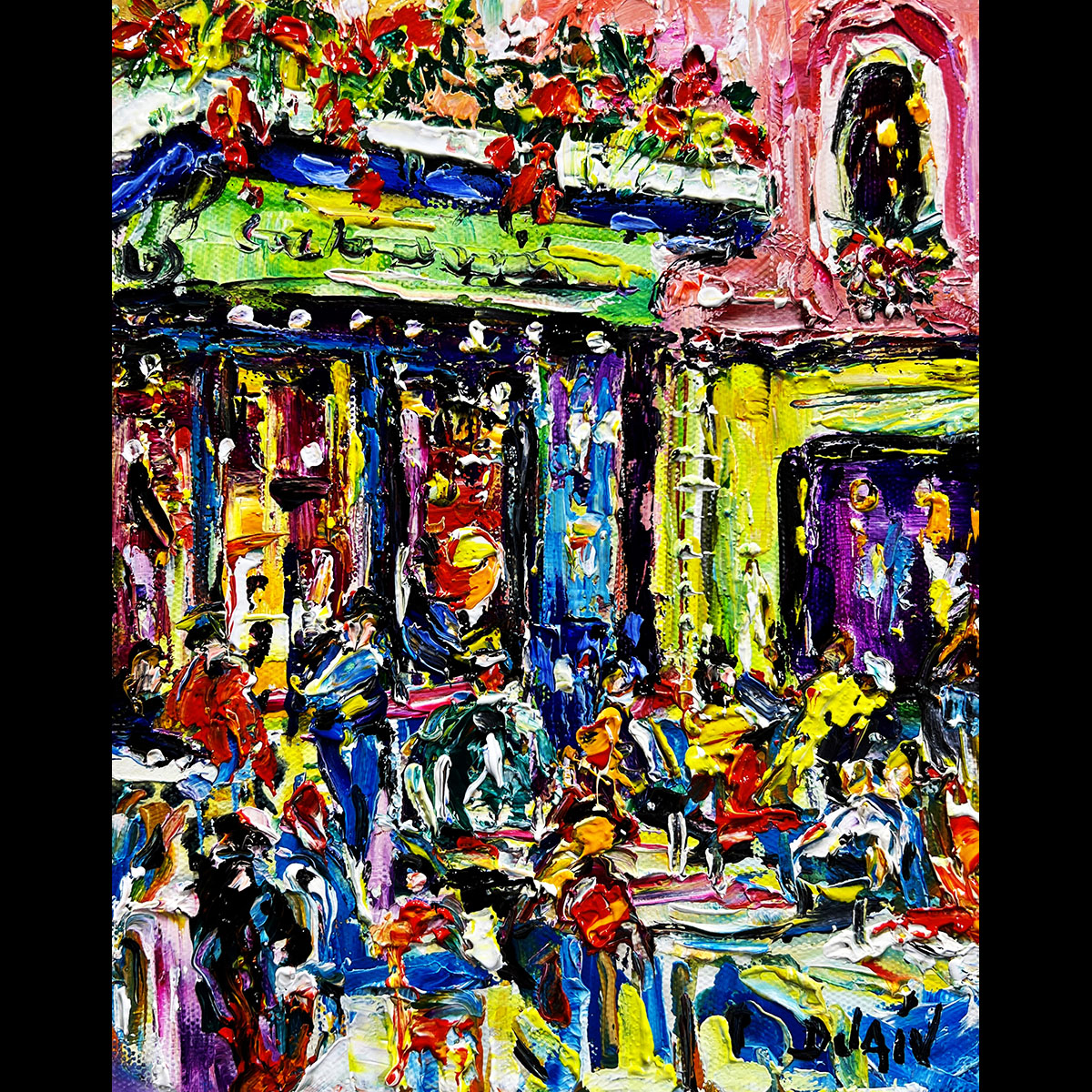 Au cafe de France 10'' x 8 ''