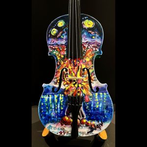 ribute to Van Gogh - DUAIV VIOLIN -14''X8''X3''