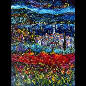 Village de Nuit 40'' x 30''