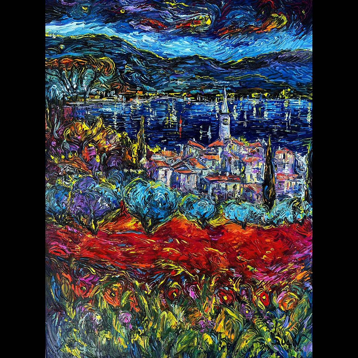 Village de Nuit 40'' x 30''