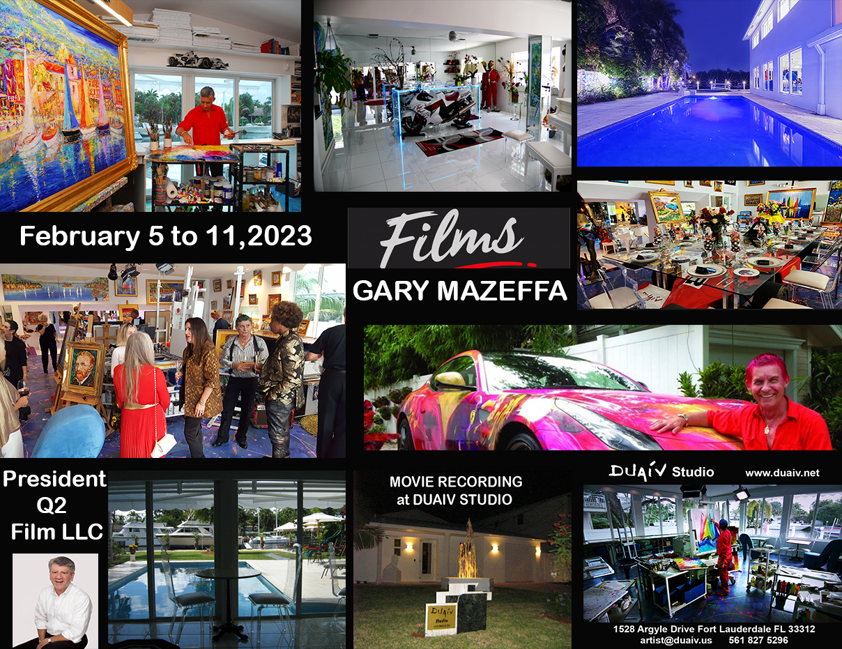Q2 Films LLC - Movie Recording at the DUAIV STUDIO - GARY MAZEFFA -February 5 to 11- 2023