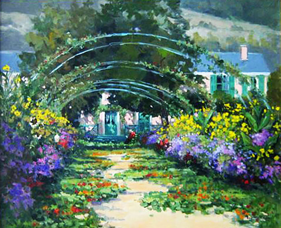 Annie Puybareau - 1955 - Giverny 24'' x 29'' $9,500.00 - No Frame