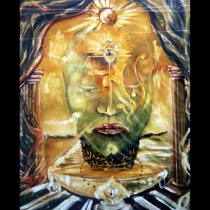 Duaiv - Zodiacal - Leo - Lion - Leo - July 23 - August 23 - 24'' x 19'' Sold