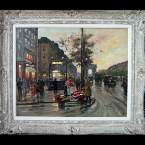 Francois Gerome-avenue Des Champs Elysees 24'' x 30''