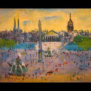 Jean Dufy - Place De La Concorde 8.5'' x 10'' Sold