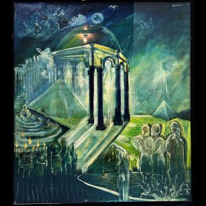 Le Temple De Christal - 1992, 32.5'' x 29'' - 24,500.00