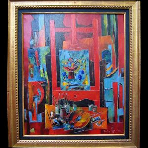 Tony Agostini - Le Chevalet Rouge 18'' x 15'' - $12,950.00