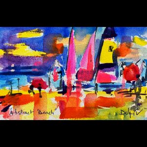 Abstract Beach - 4.5'' x 7''